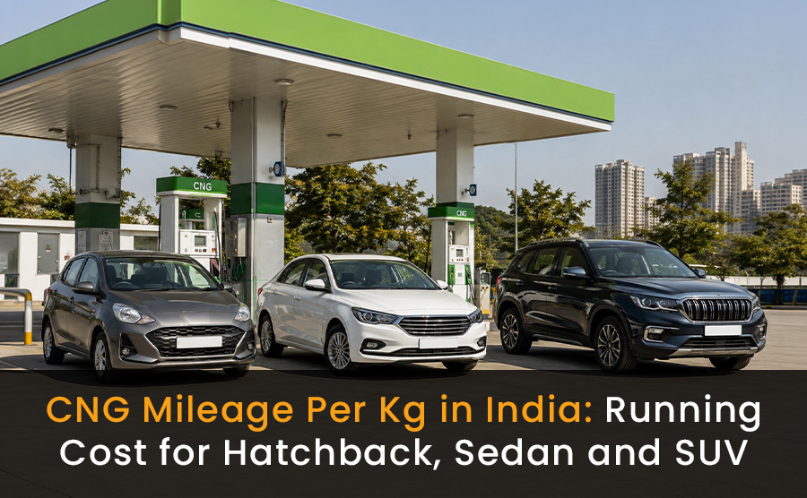 CNG Mileage Per Kg in India: Running Cost for Hatchback, Sedan, and SUV